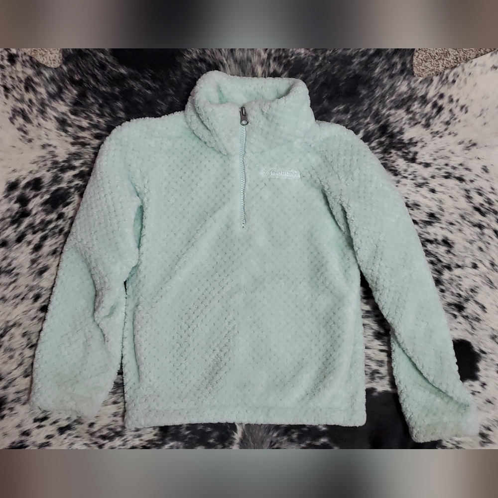 Columbia Light Green Fleece Jacket